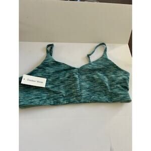 $60 NWT Outdoor Voices Flow Adjustable Bralette XXXL Green Pattern